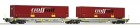 67402 Roco Articulated intermodal car of AAE with containers